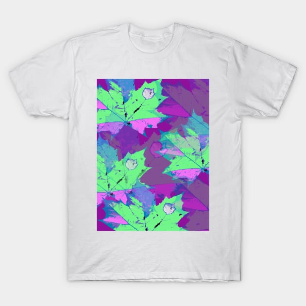 Lilac magic leaves T-Shirt by RanitasArt